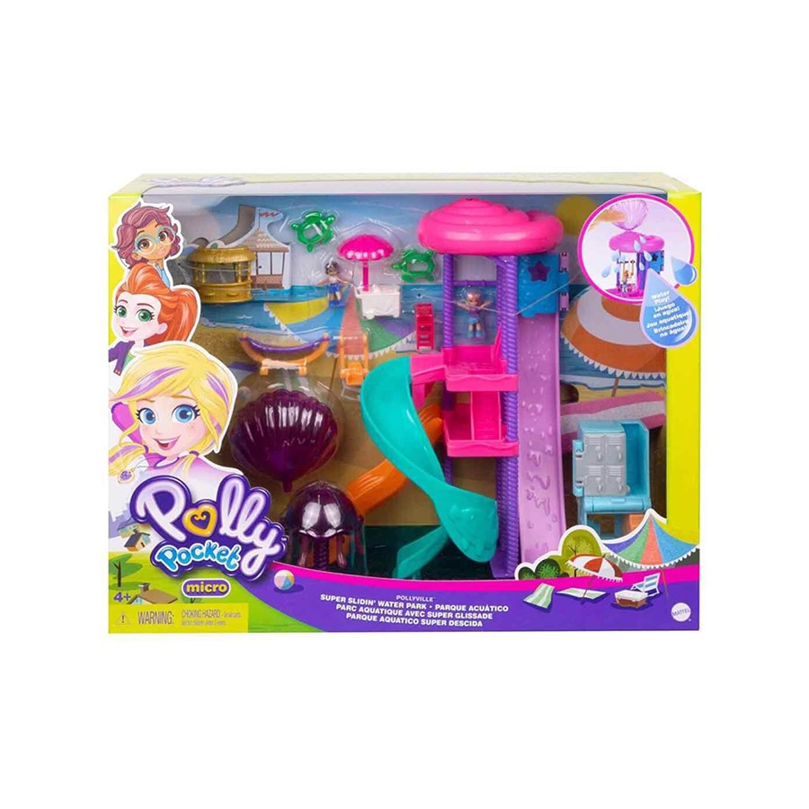 Polly Pocket Pollyville Kaydıraklı Su Parkı 