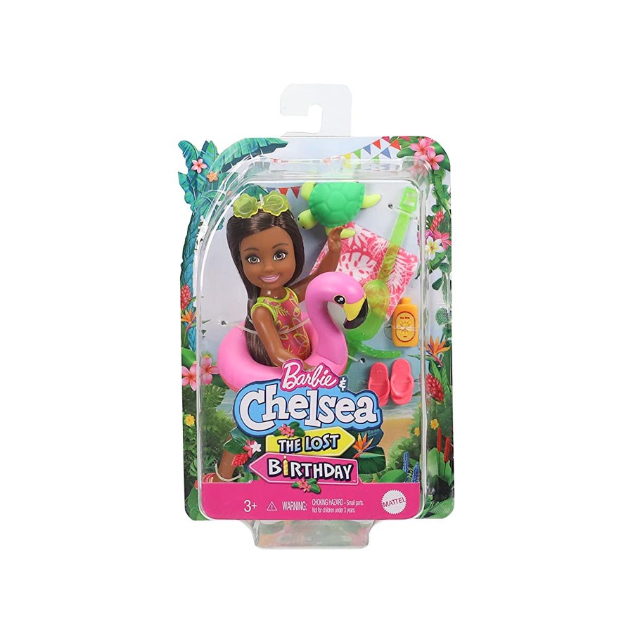 Barbie Chelsea Kayıp Doğum Günü Oyun Setleri Flamingo Simitli