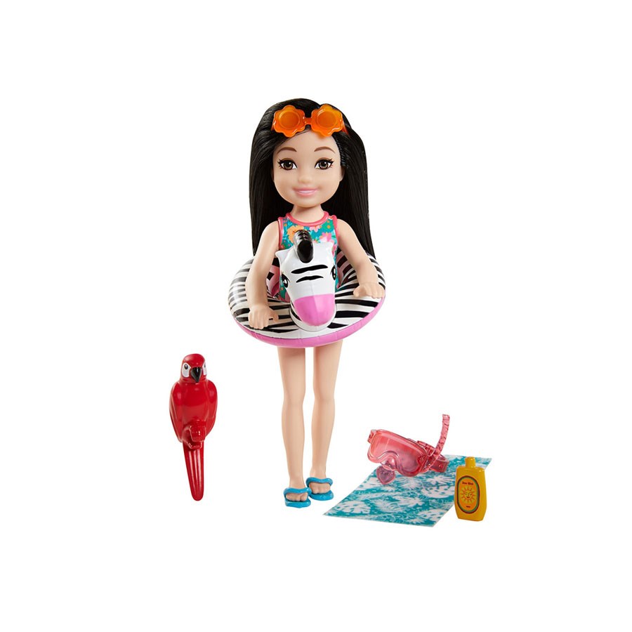Barbie Chelsea Kayıp Doğum Günü Oyun Setleri Zebra Simitli