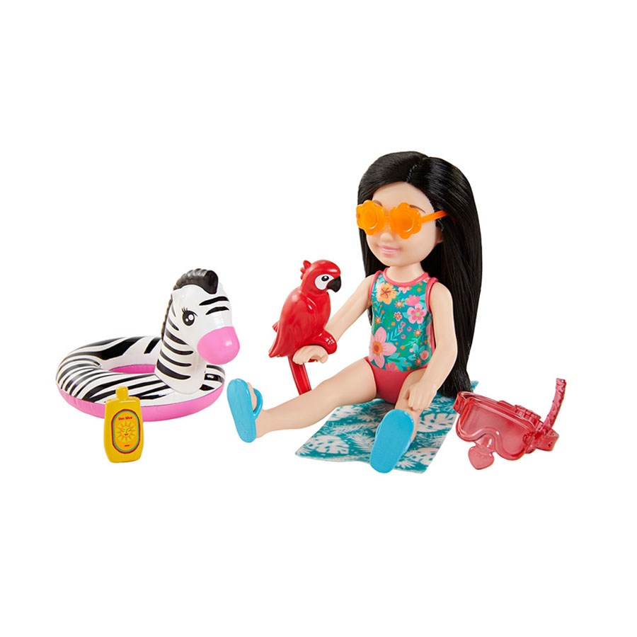 Barbie Chelsea Kayıp Doğum Günü Oyun Setleri Zebra Simitli