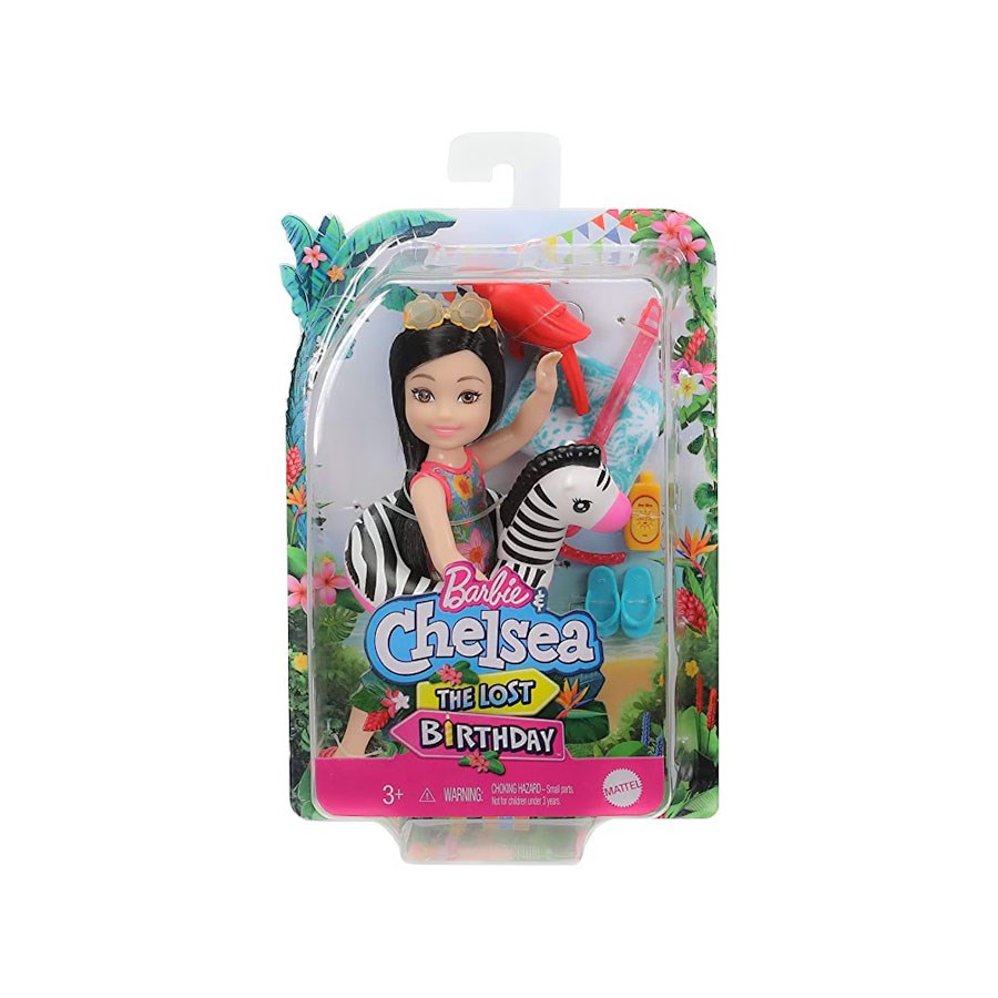 Barbie Chelsea Kayıp Doğum Günü Oyun Setleri Zebra Simitli