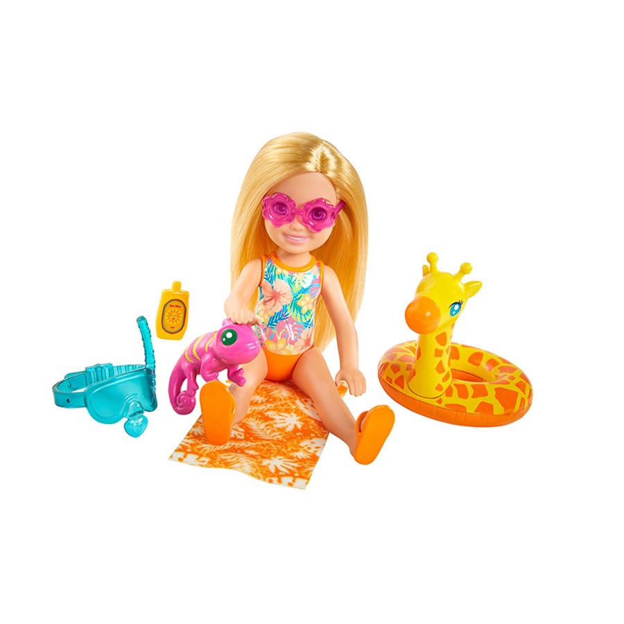 Barbie Chelsea Kayıp Doğum Günü Oyun Setleri Zürafa Simitli