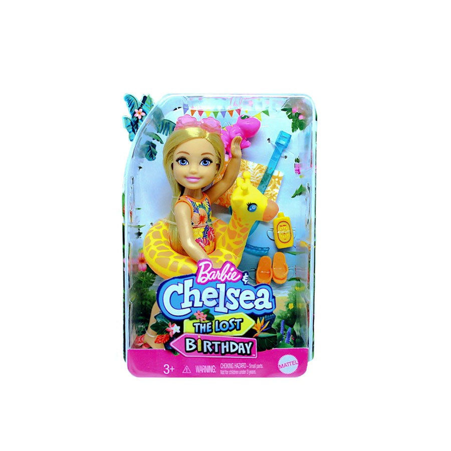 Barbie Chelsea Kayıp Doğum Günü Oyun Setleri Zürafa Simitli