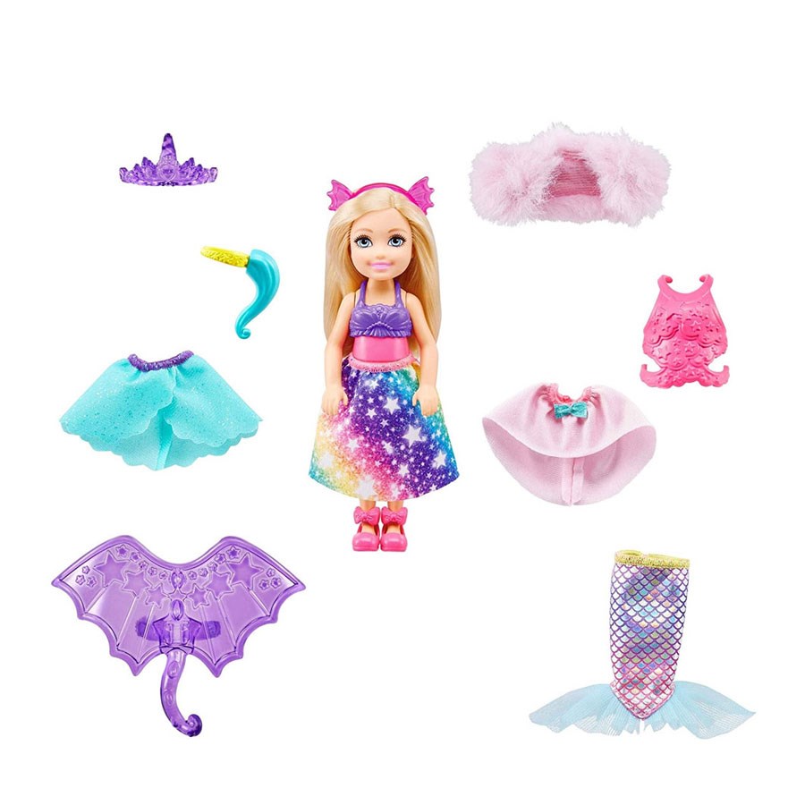 Barbie Dreamtopia Chelsea ve Kostümleri Oyun Seti 