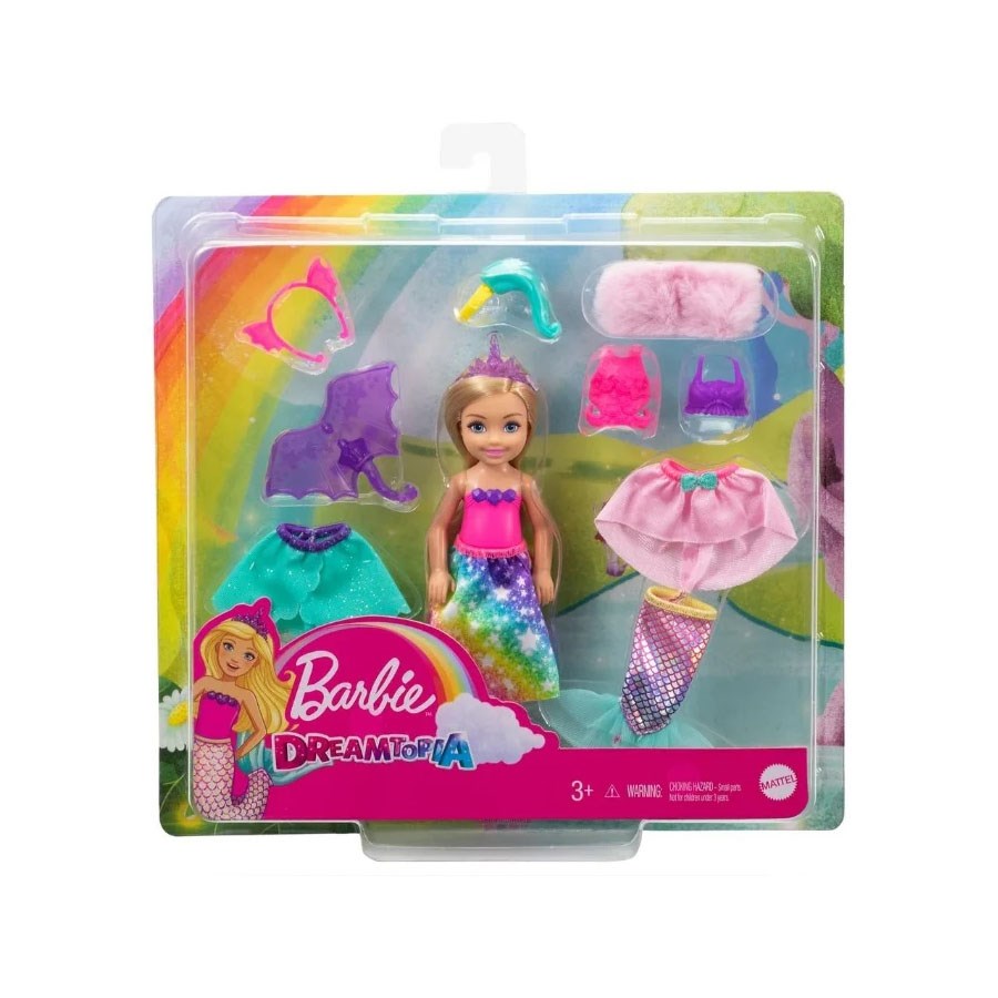 Barbie Dreamtopia Chelsea ve Kostümleri Oyun Seti 