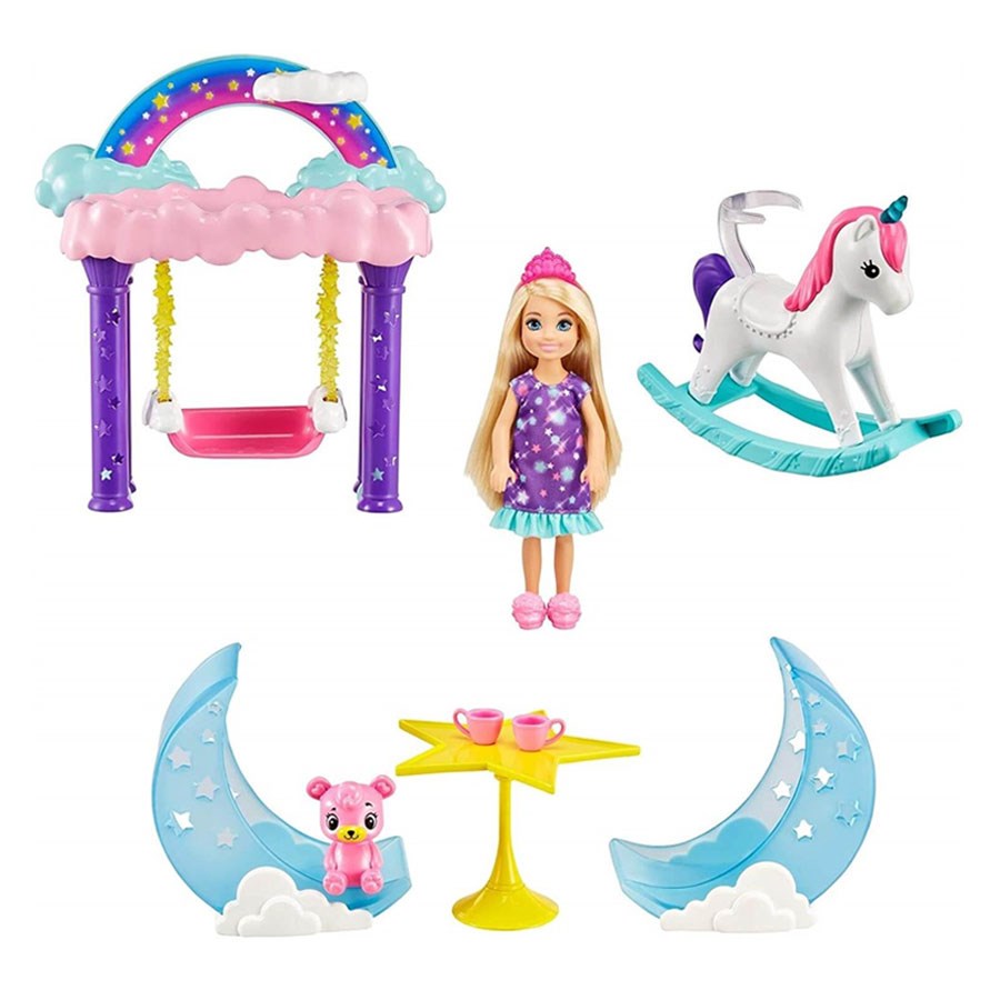 Barbie Dreamtopia Chelsea ve Eğlenceli Dünyası Oyun Seti Gtf50