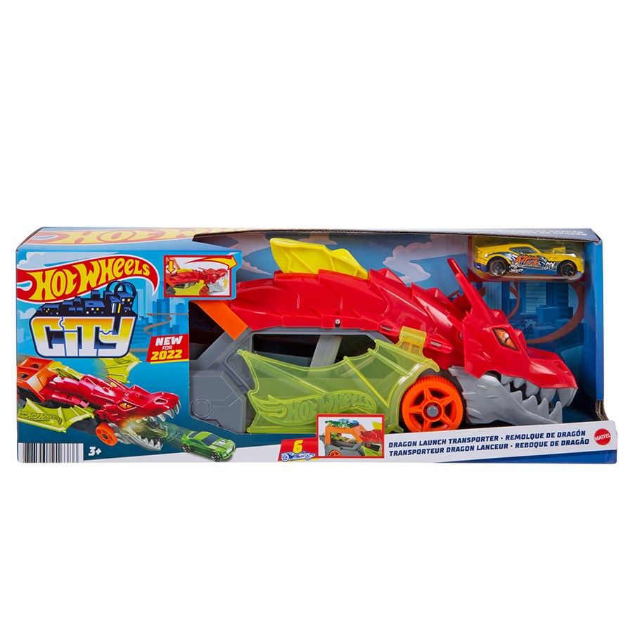 Hot Wheels Fırlatıcı ve Taşıyıcı Ejderha 