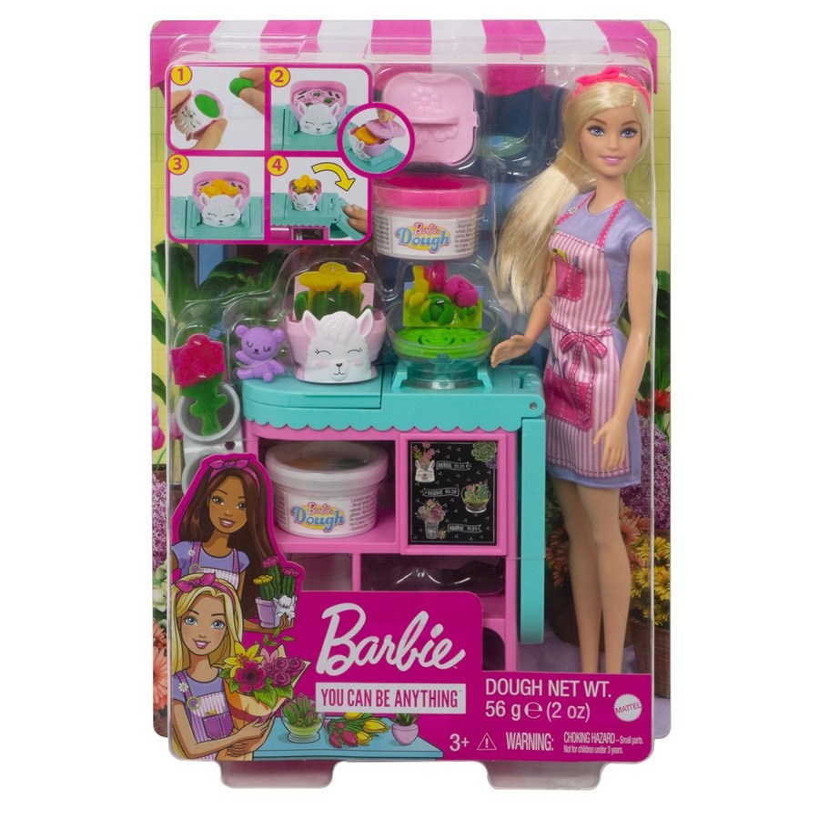 Barbie Çiçekçi Bebek ve Oyun Seti 