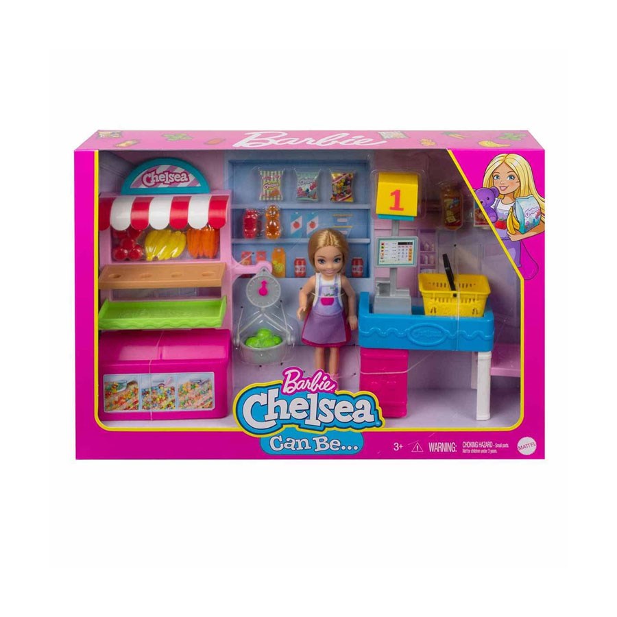 Barbie Chelsea Meslekleri Öğreniyor Market Çalışanı 