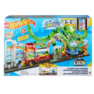 Hot Wheels Dev Ahtapot ile Araba Yıkama Oyun Seti
