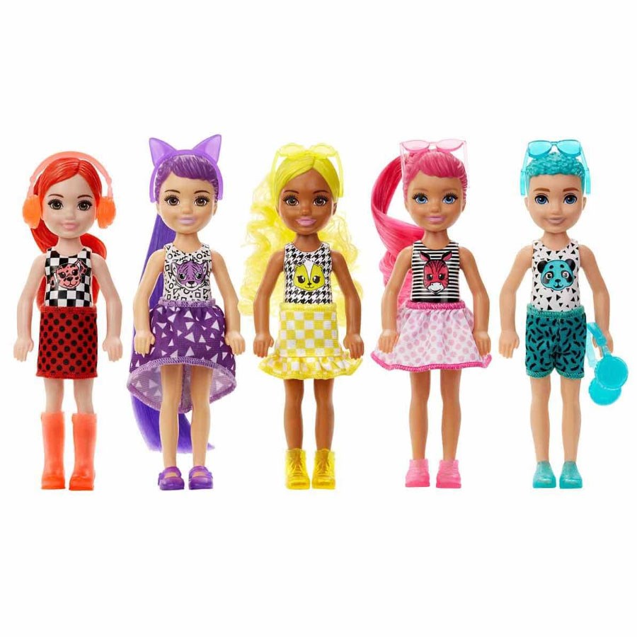 Barbie Color Reveal Renk Değiştiren Sürpriz Chelsea Renk Bloklu 