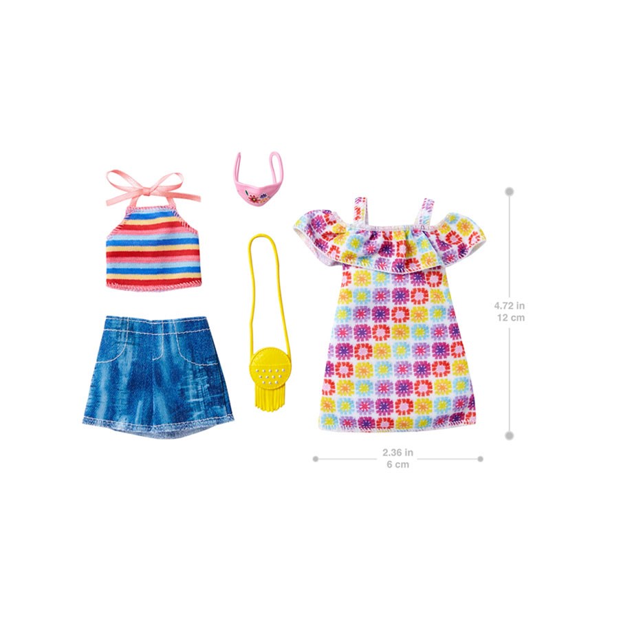 Barbie'nin Kıyafet Koleksiyonu 2'li Paketler Grc91