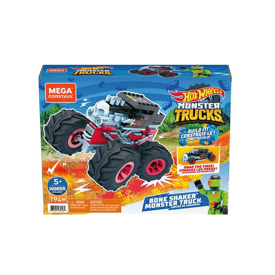 Hot Wheels Monster Trucks Blok Araçlar Bone Shaker