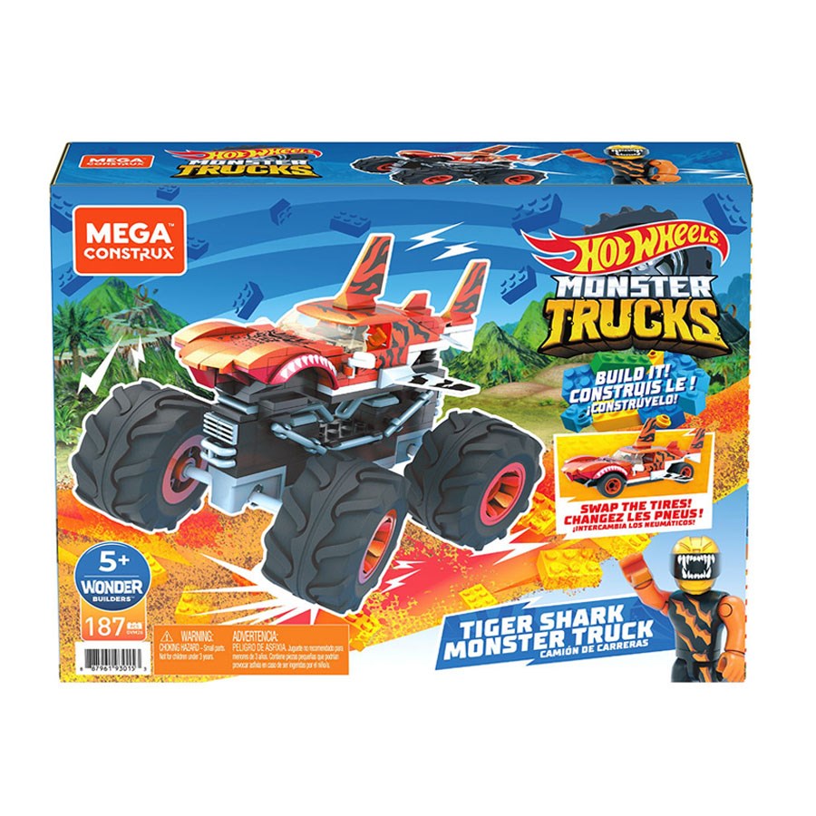 Hot Wheels Monster Trucks Blok Araçlar Tiger Shark