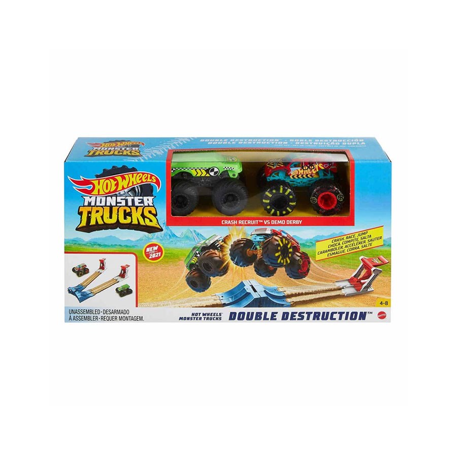 Monster Trucks Çifte Çarpışma Oyun Seti 