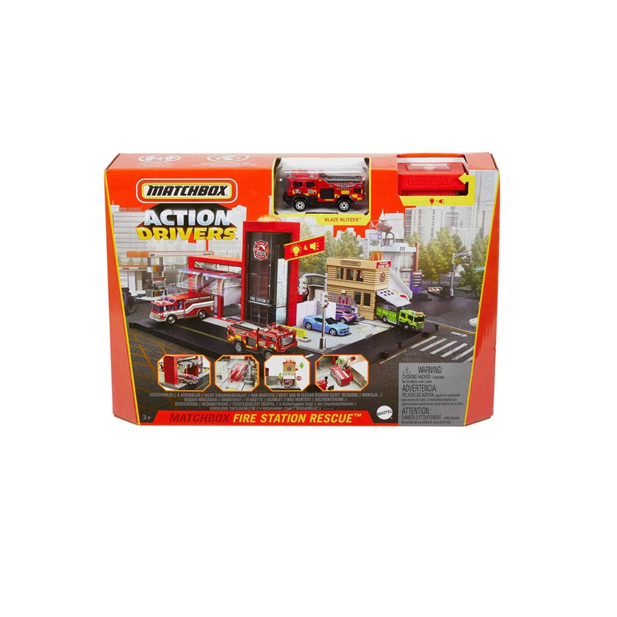 Matchbox Aksiyon Sürücüleri İtfaiye Kurtarma Ekibi 