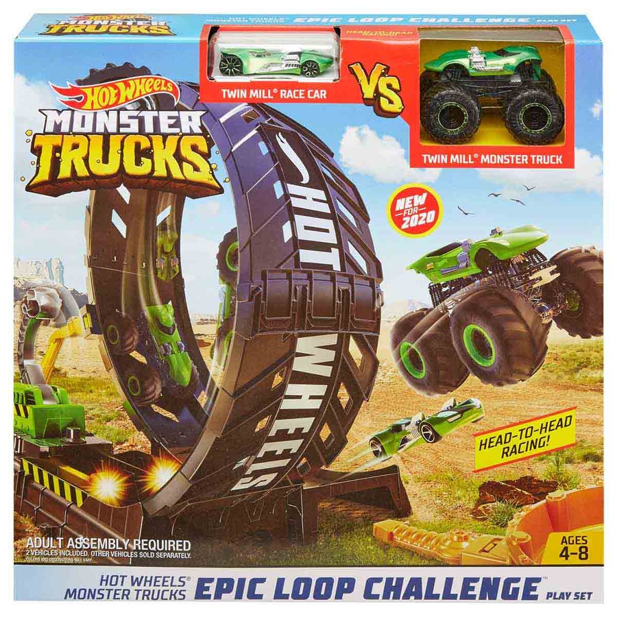 Hot Wheels Monster Trucks Çemberde Yarış Seti 