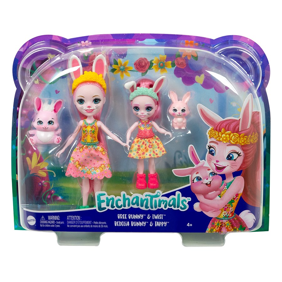 Enchantimals Kız Kardeş Bebekler Serisi Bree Bunny & Twist