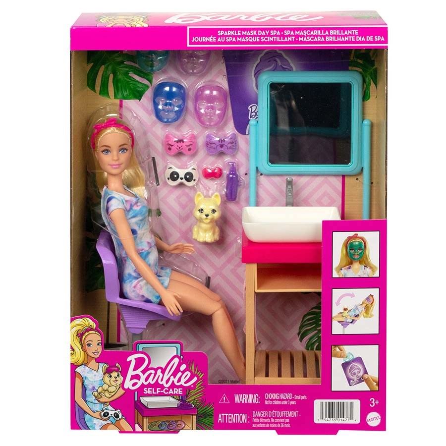 Barbie Işıltı Dolu Spa Günü Oyun Seti 