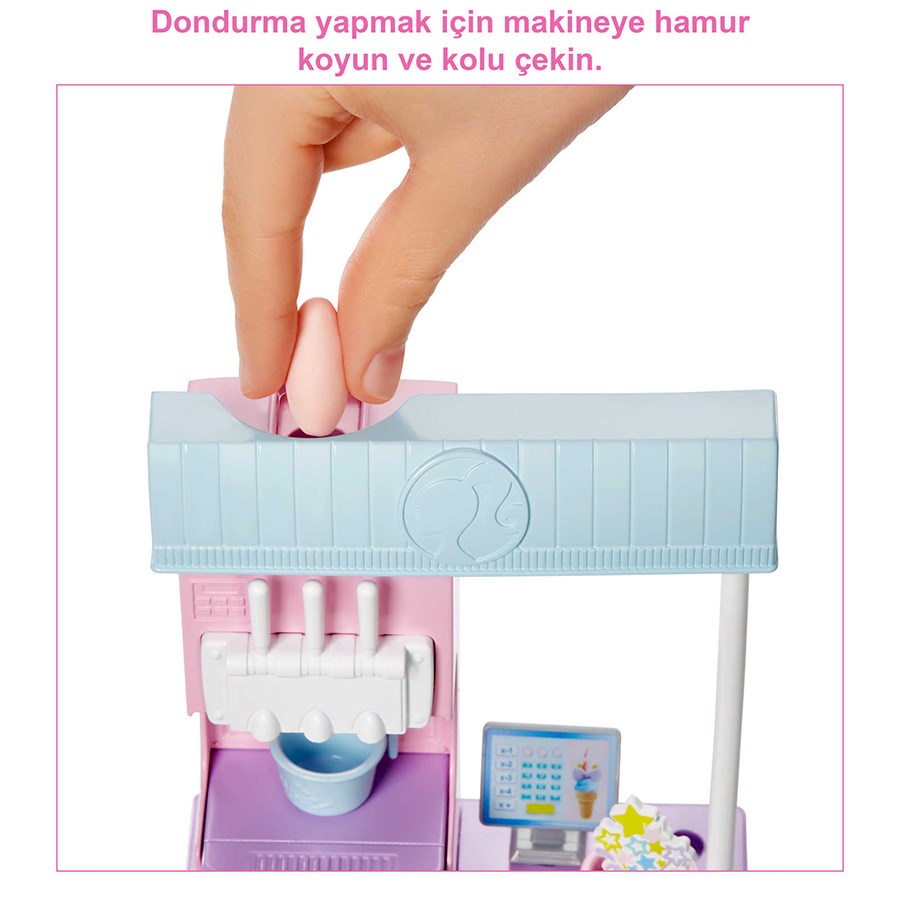 Barbie Dondurma Dükkanı Oyun Seti 