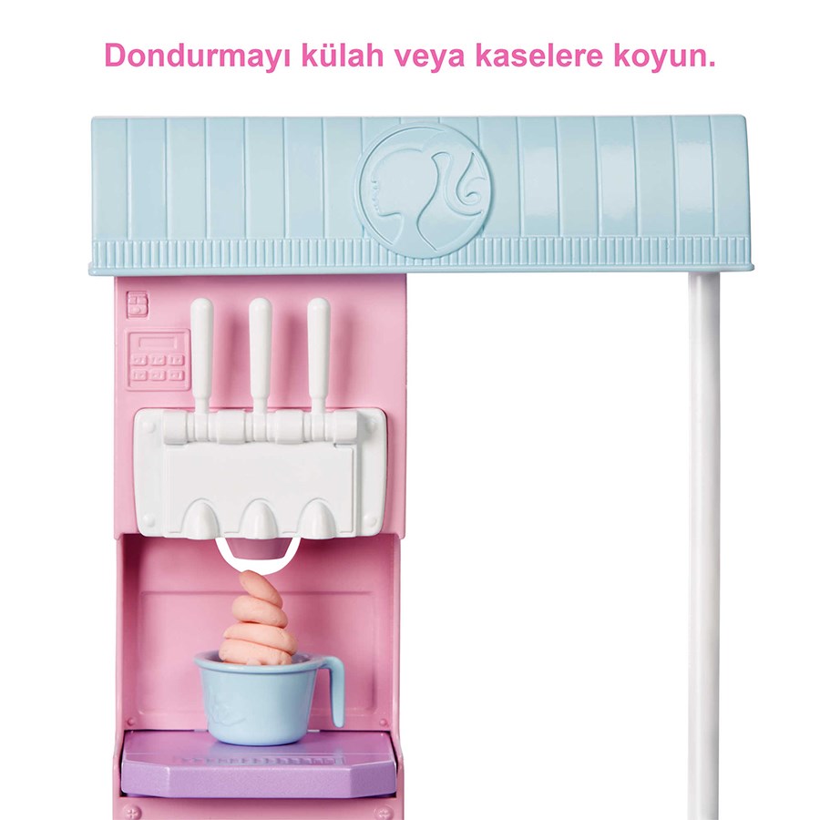 Barbie Dondurma Dükkanı Oyun Seti 