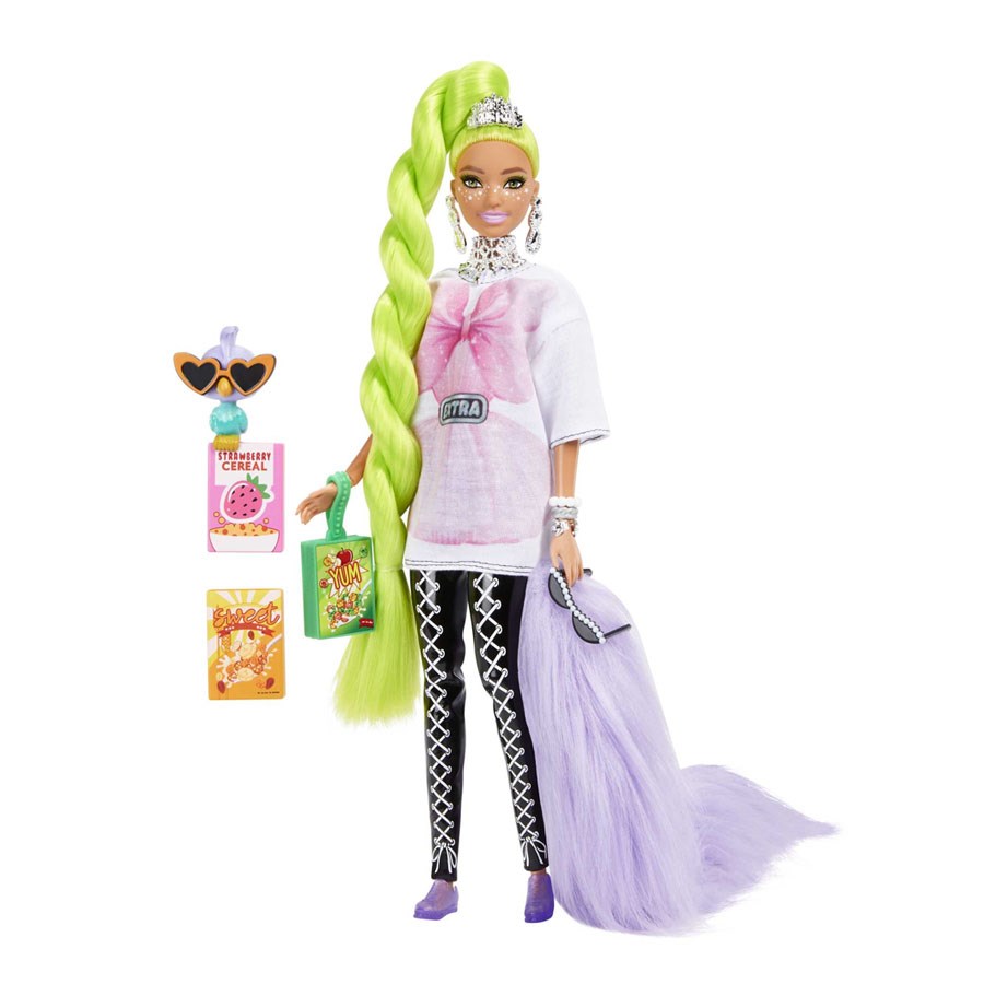 Barbie Extra Neon Saçlı Bebek 