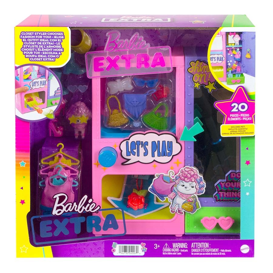 Barbie Extra Kıyafet Otomatı Oyun Seti 