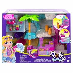 Polly Pocket Flamingo Araba Su Eğlencesi Seti