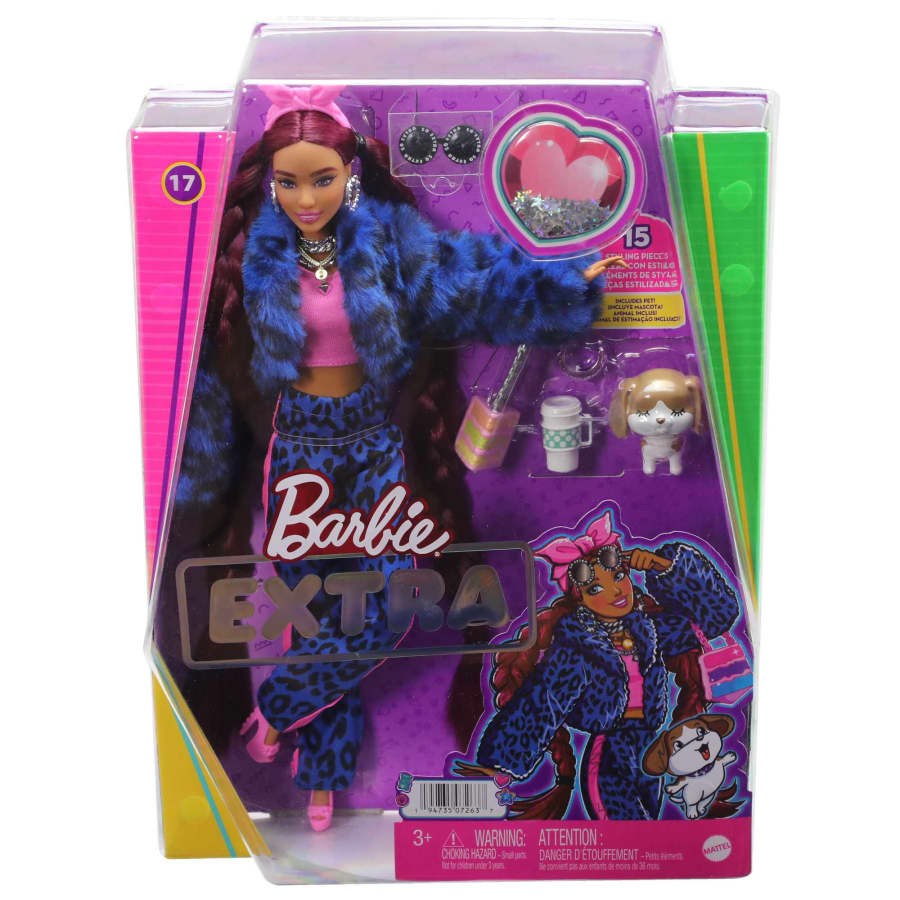 Barbie Extra Pembe Bandanalı Bebek 