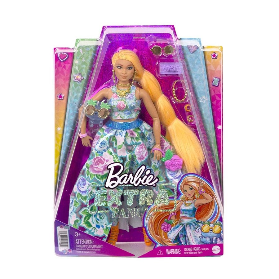 Barbie Extra Fancy - Çiçekli Kostümlü Bebek 