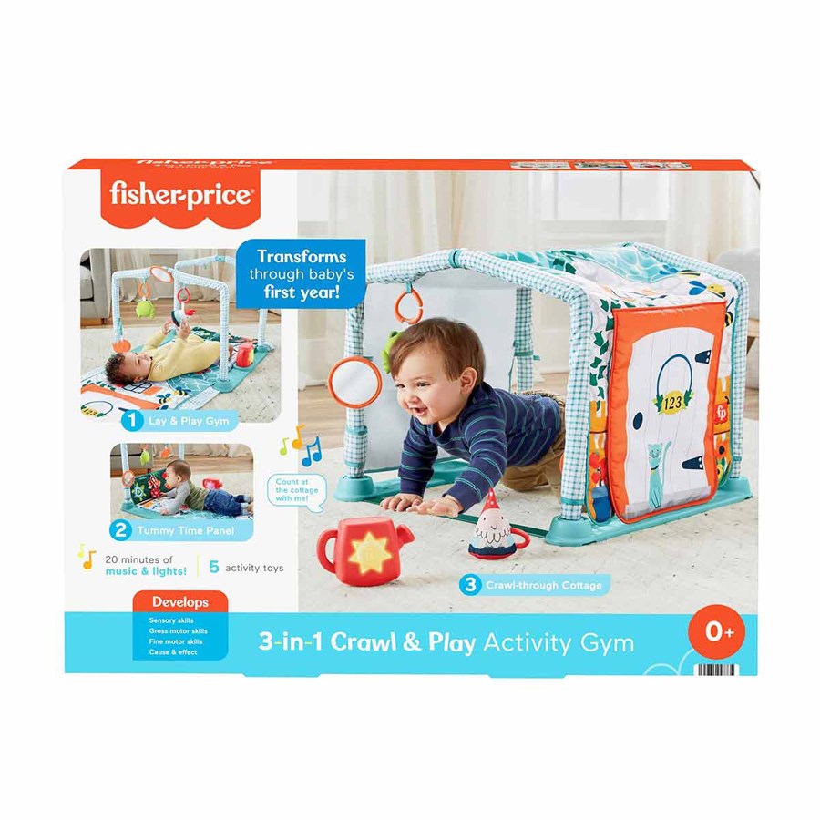 Fisher-Price 3ü 1 Arada Sevimli Kulübe Jimnastik  