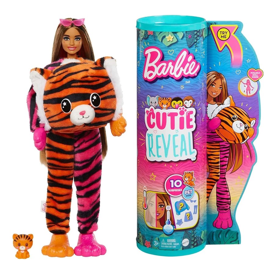 Barbie Cutie Reveal Jungle Serisi/Maymun Kaplan