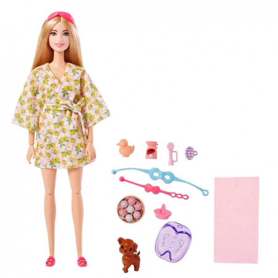 Barbie`ni Spa Günü Bebekleri-Sarışın 
