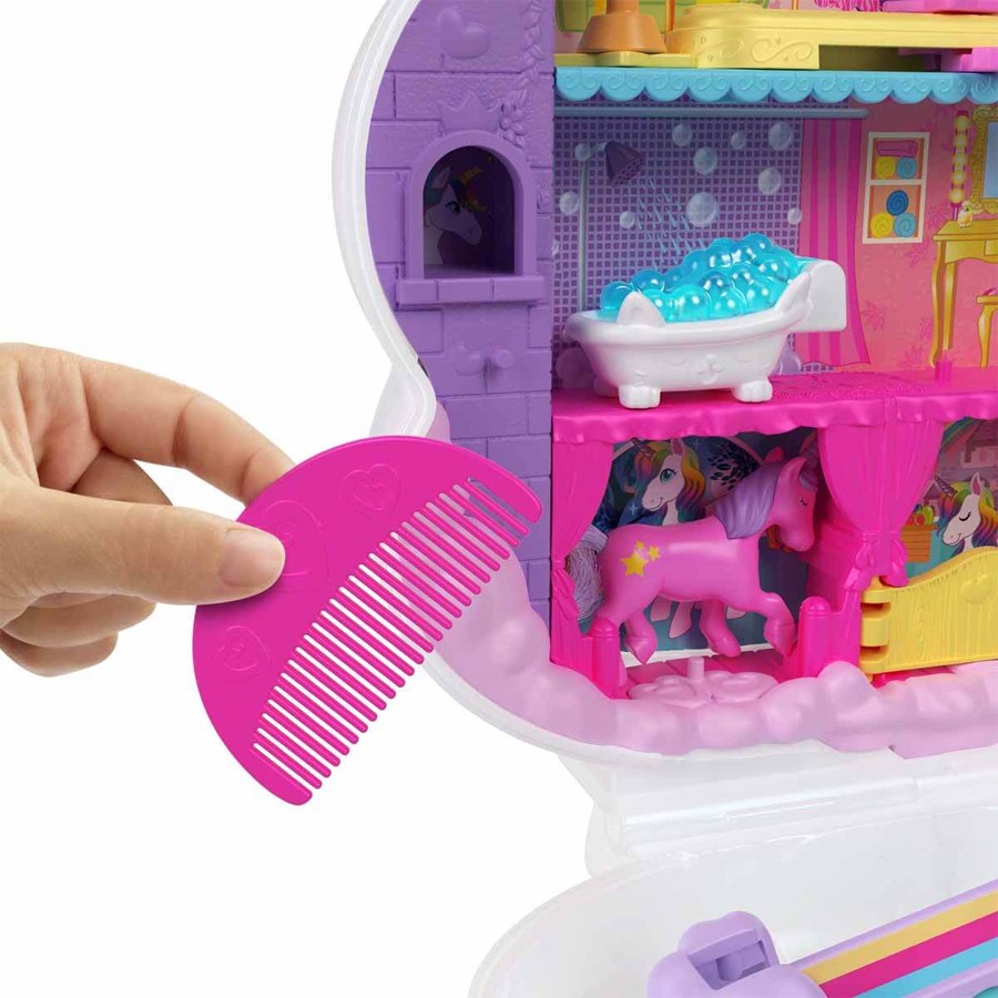 Polly Pocket Tek Boynuzlu Atın Gökkuşağı Salonu 