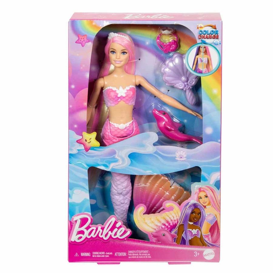 Barbie Renk Değiştiren Deniz Kızı Bebeği-HRP97 