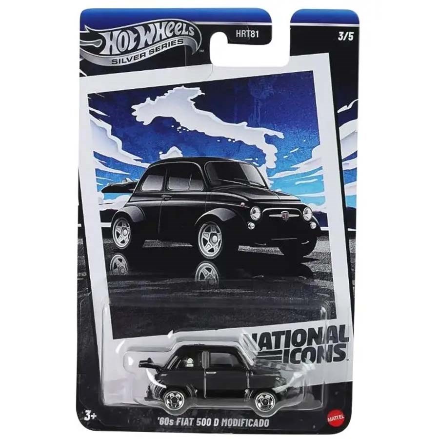 Hot Wheels Vintage Temalı Arabalar/Ford T-Bird Fiat 500