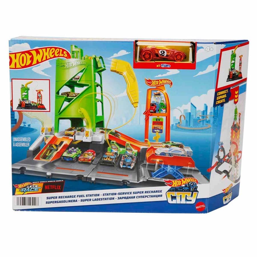Hot Wheels Elektrikli Araç Şarj İstasyonu Oyun Set 
