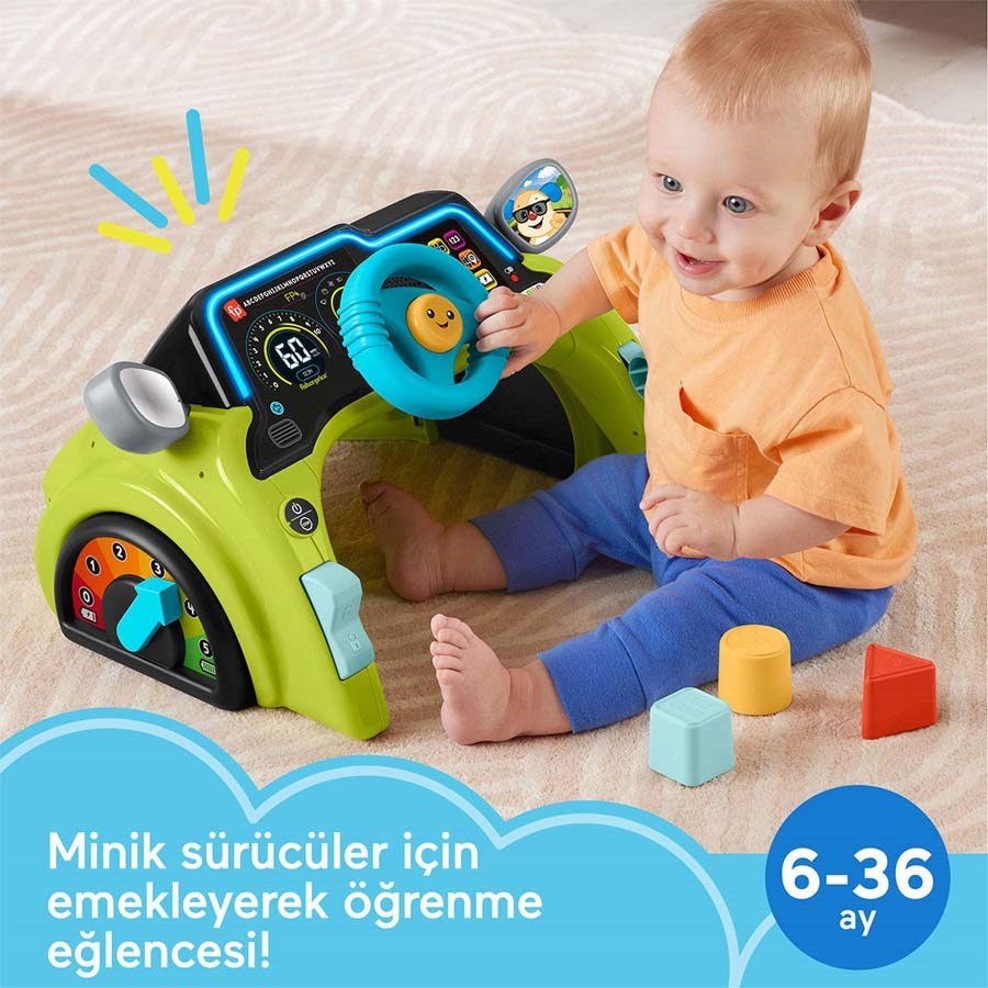 Fisher Price Sesli-Işıklı Eğlen-Öğren İlk Arabam 