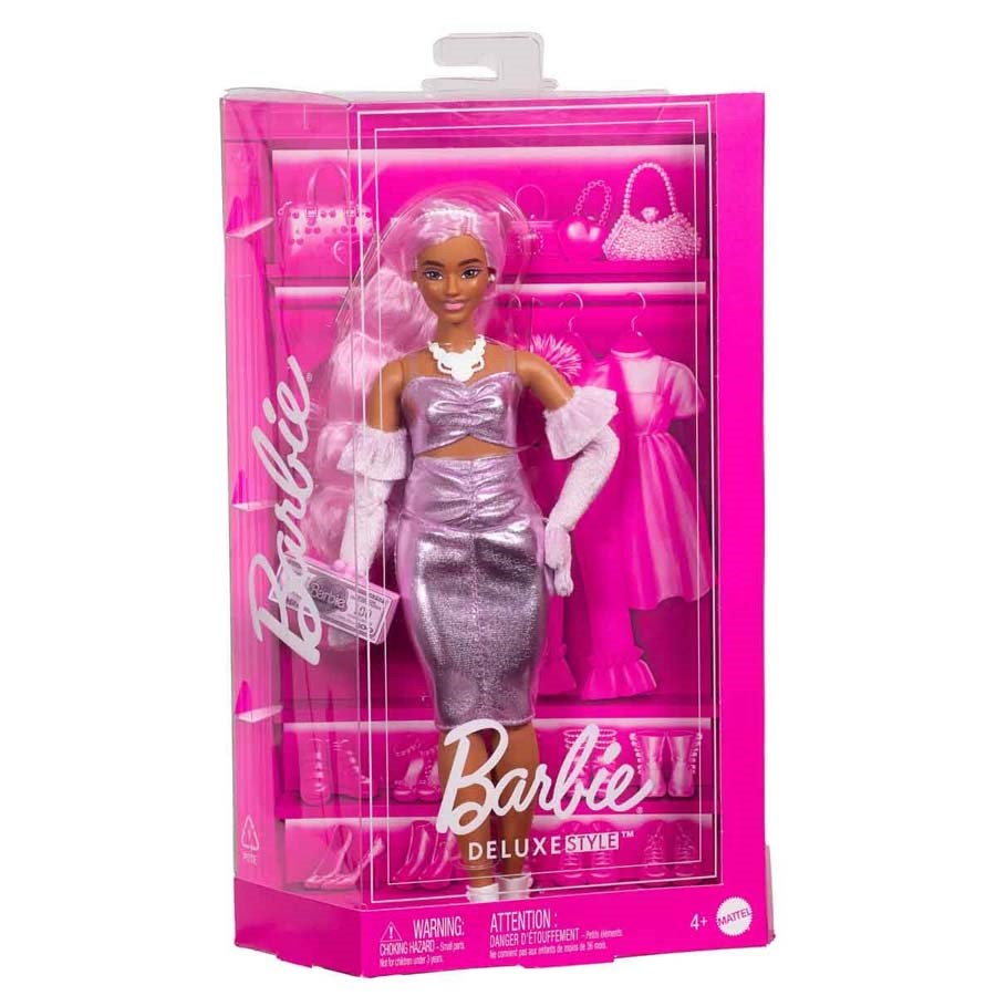 Barbie Deluxe Style Kahverengi Saçlı Bebek/HYV28 Hyv25