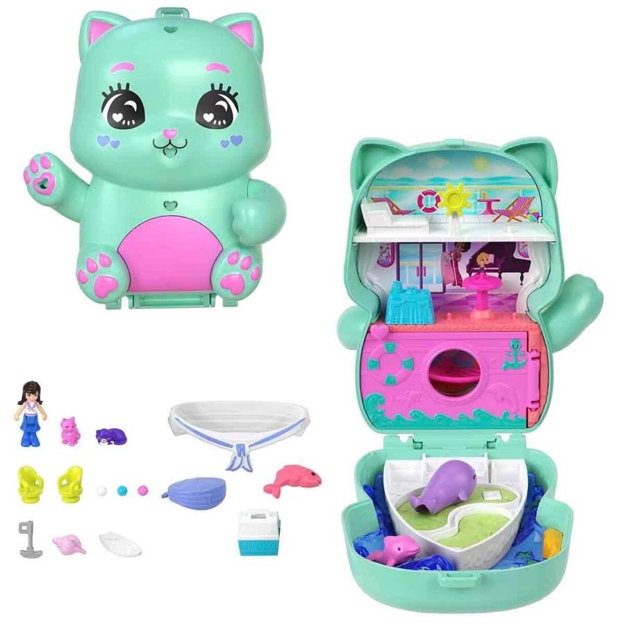 Polly Pocket Kedicik Yelkende Mikro Oyun Seti 