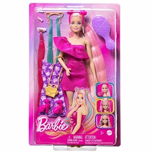 Barbie Upuzun Muhteşem Saçlı Bebekler- Pembe Saçlı