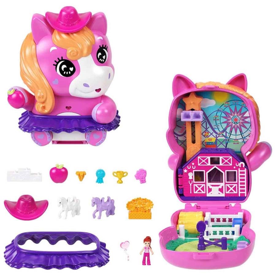 Polly Pocket ve Maceraları Oyun Seti/Köpekçiğin Midilli Rodeo