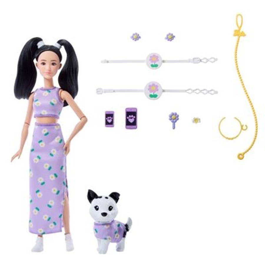 Barbie Uyumlu Dostlar Çiçek Teması 