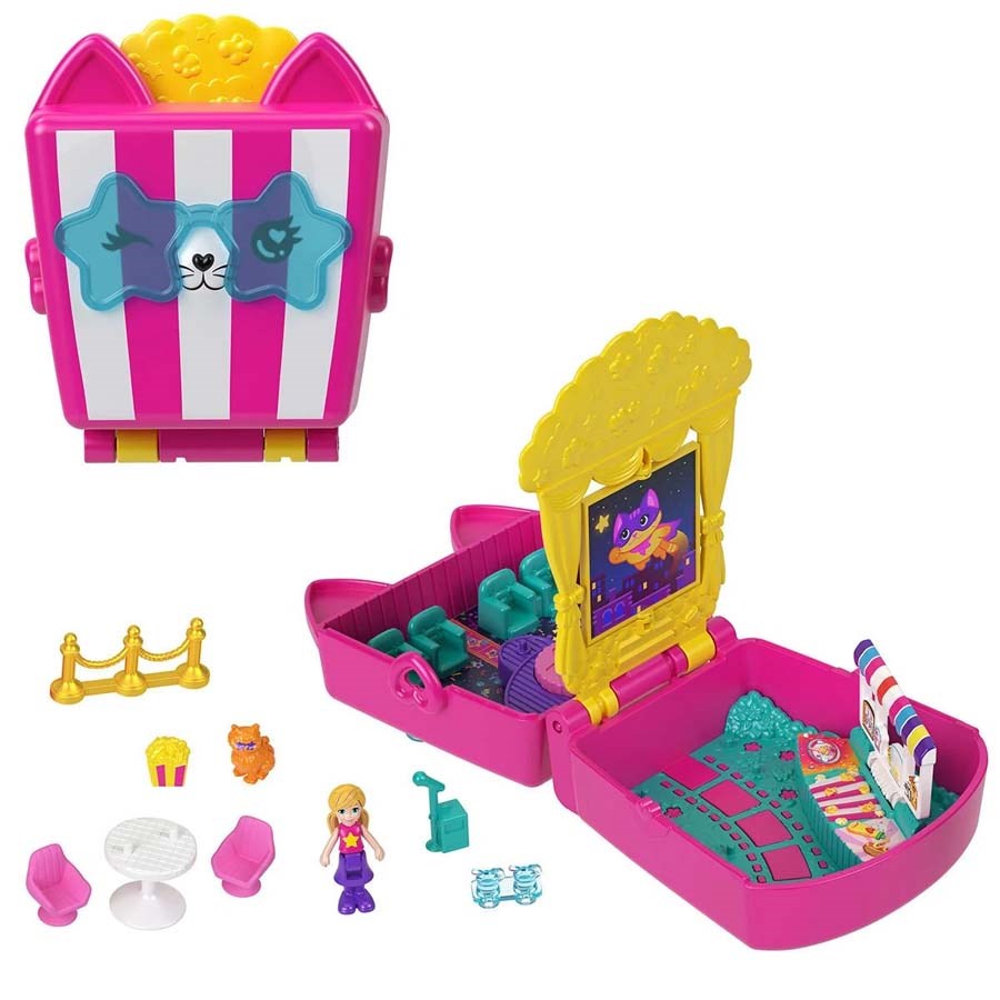 Polly Pocket Kedicik Sineması Mini Oyun Seti 