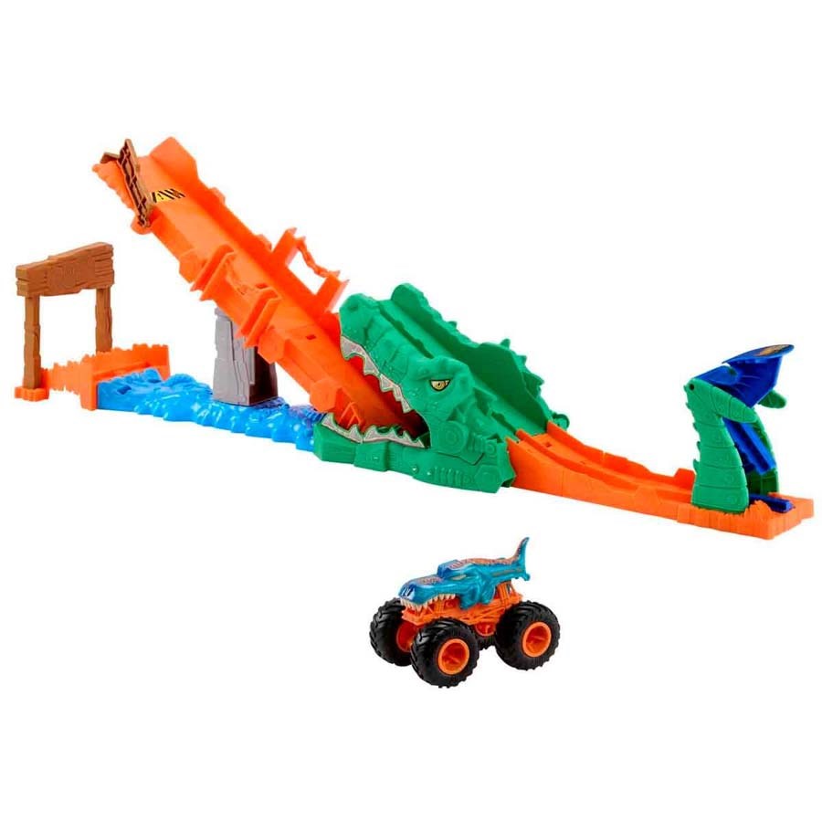 Hot Wheels Monster Trucks Timsahı Devir Oyun Seti 