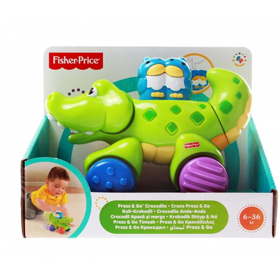 Fisher Price Press & Go Araçlar Timsah