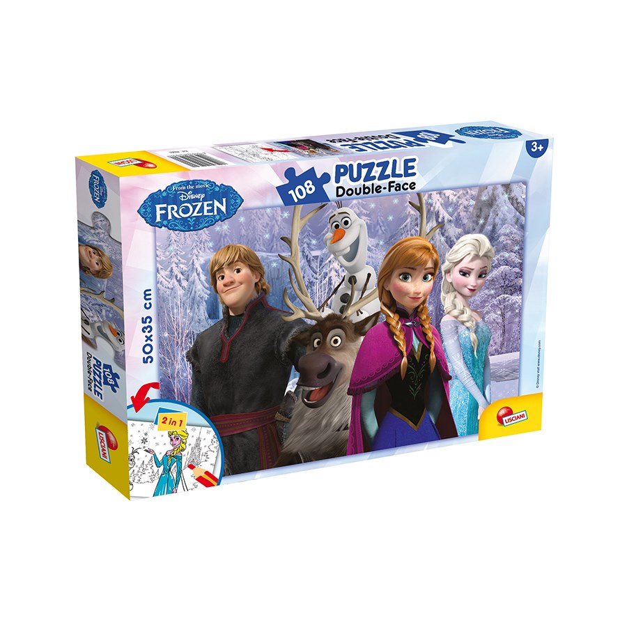Frozen 108 Parça Kalemli Puzzle 