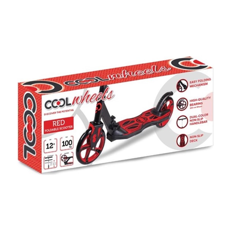 Cool Wheels Katlanır Scooter 12+ Kırmızı 