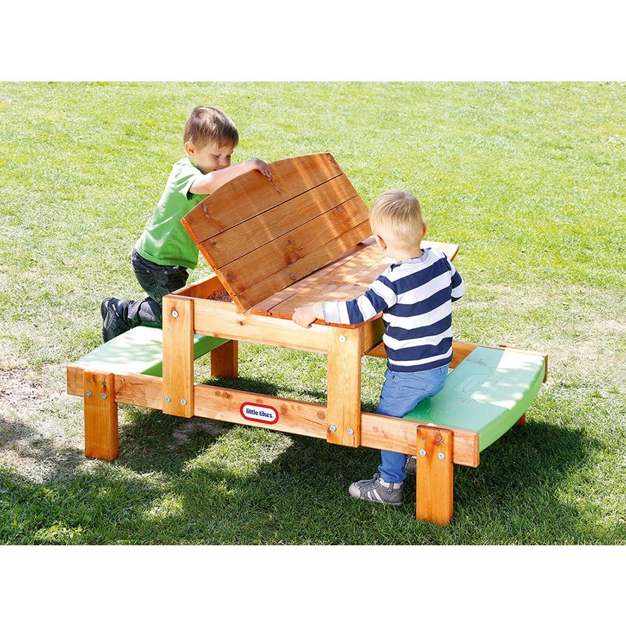 Little Tikes 2 In 1 Ahşap Kum Ve Piknik Masası 