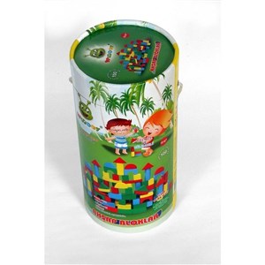 Woodoy 100 Parça Küçük Kovalı Bloklar